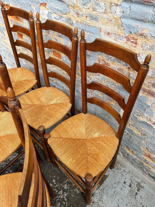 6 chaises rustiques