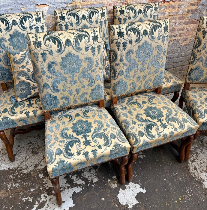6 chaises os de mouton