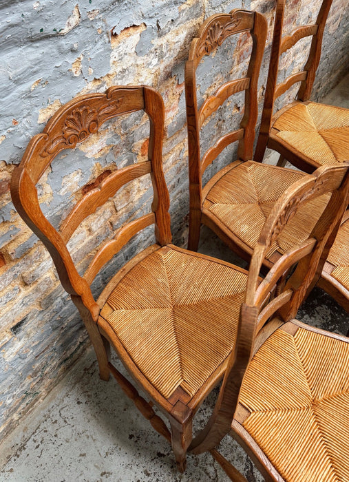 6 neo-rustic chairs