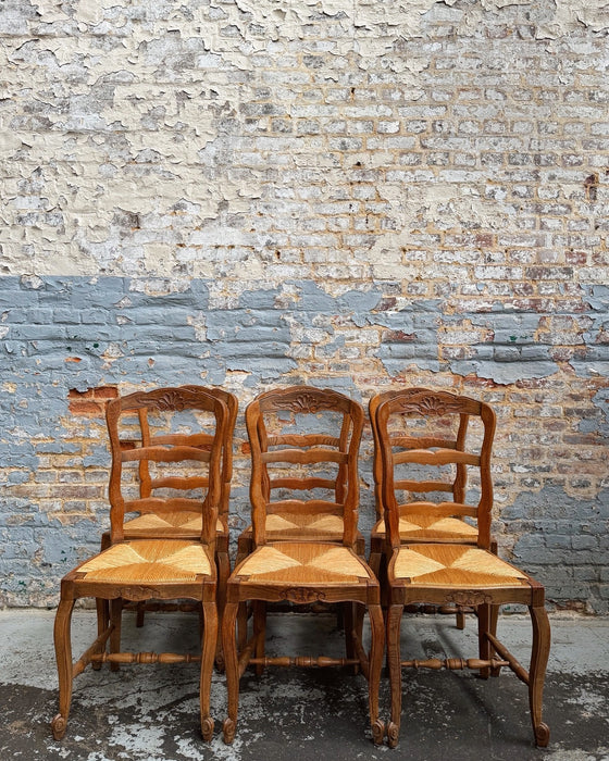 6 neo-rustic chairs