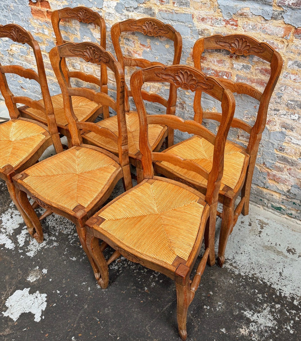 6 neo-rustic chairs