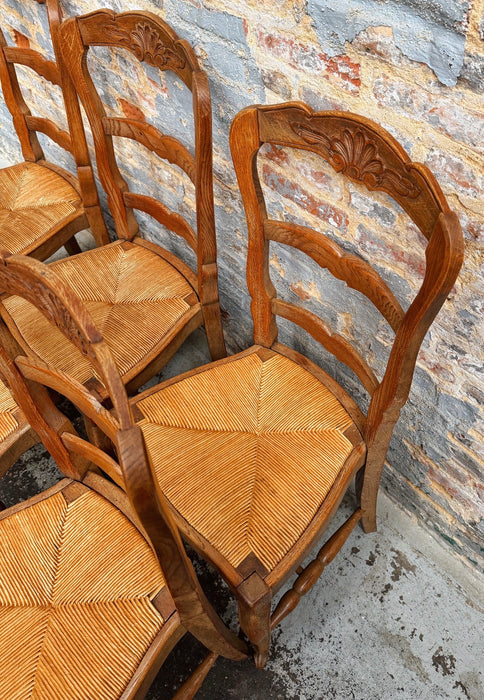 6 neo-rustic chairs