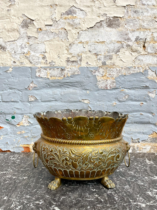 Brass cachepot