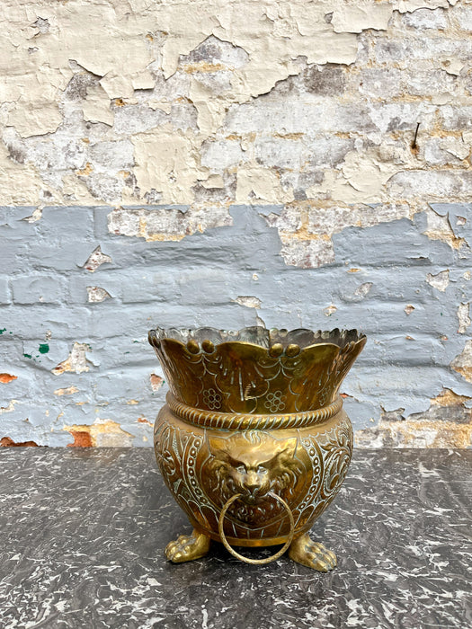 Brass cachepot