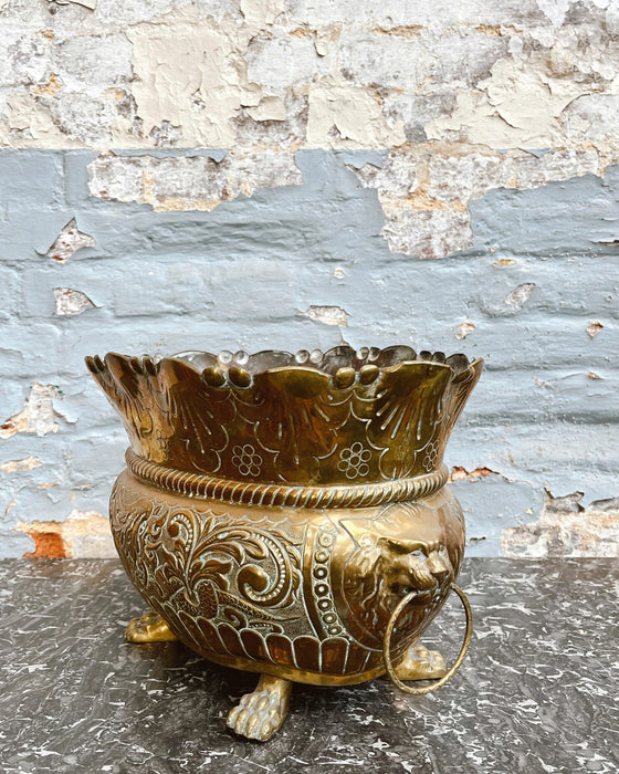 Brass cachepot