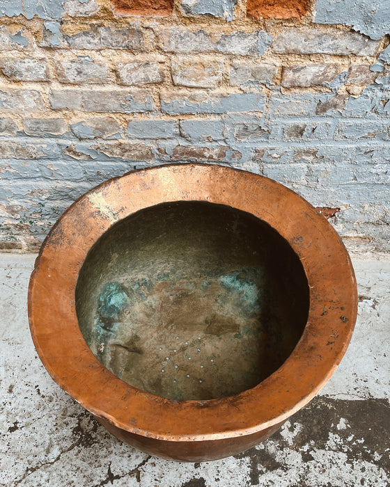 Copper cauldron