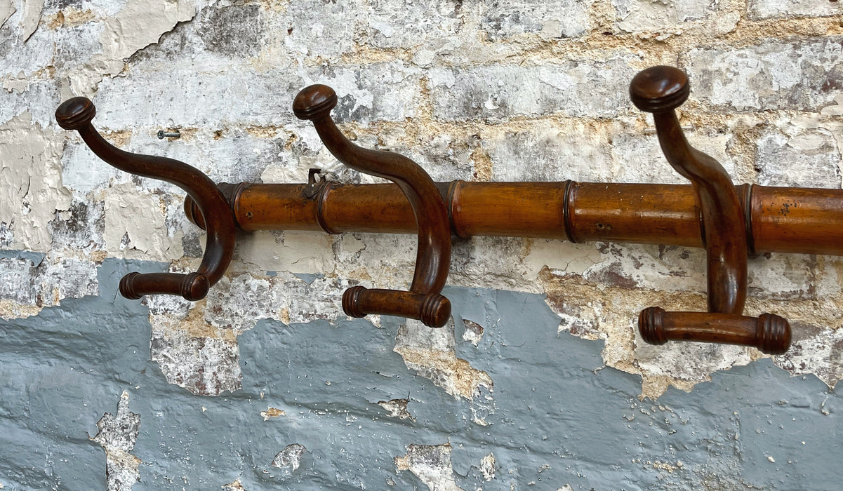 Bamboo coat rack