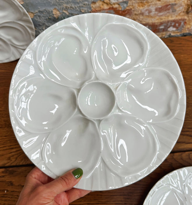 Série d'assiettes à huîtres