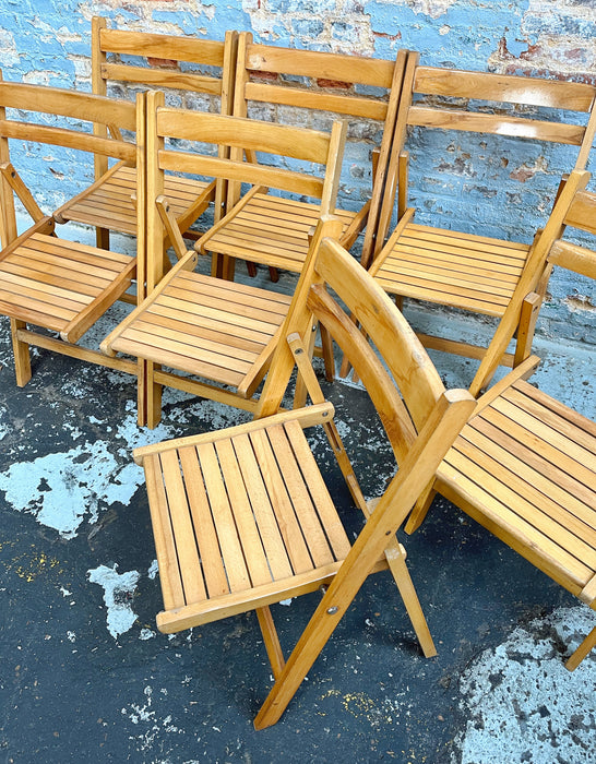 Série de 7 chaises pliantes