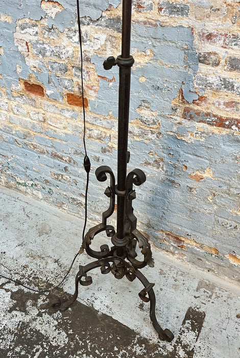 Wrought iron floor lamp