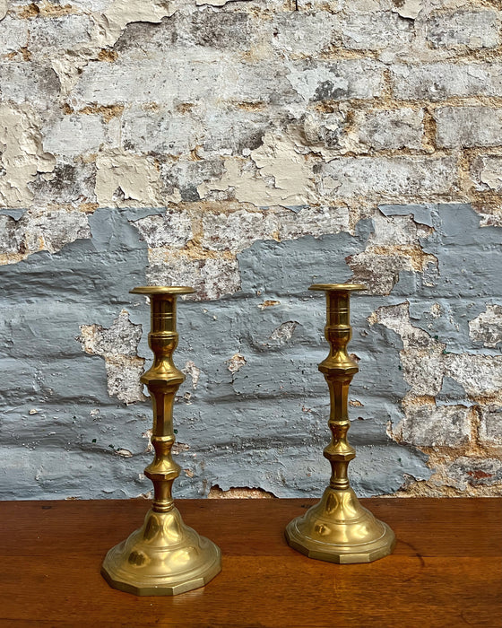 Paire de bougeoirs
