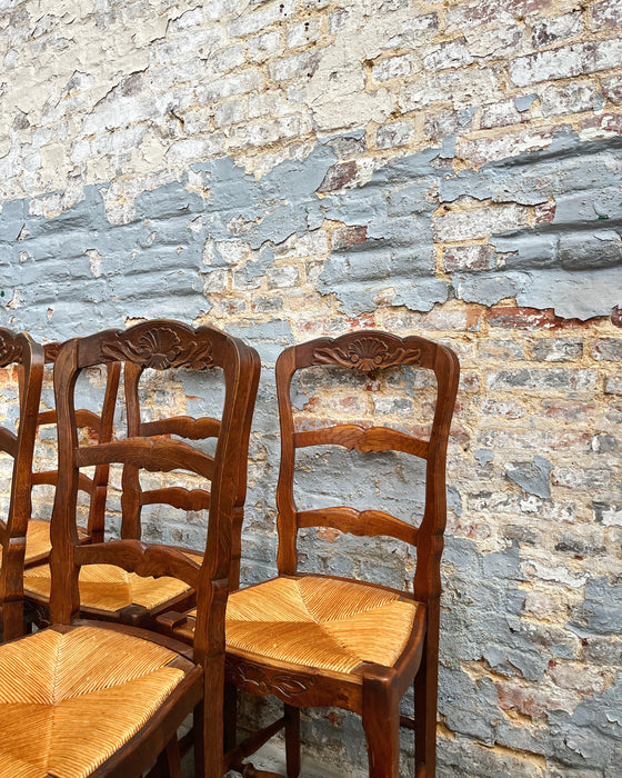 6 neo-rustic chairs