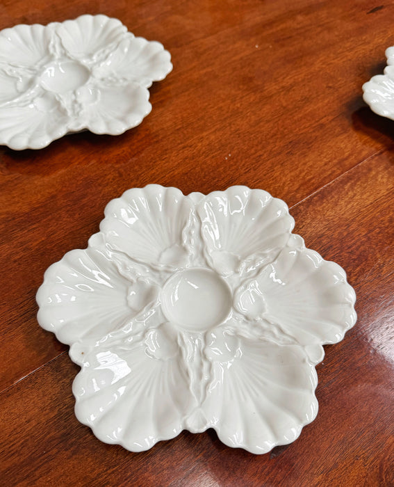 6 assiettes à huîtres