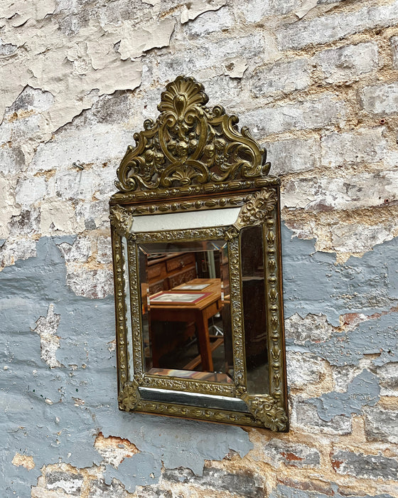 Brass mirror