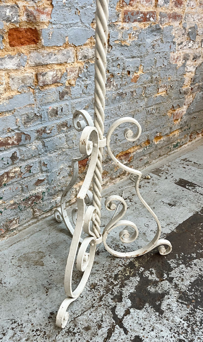 Wrought iron floor lamp