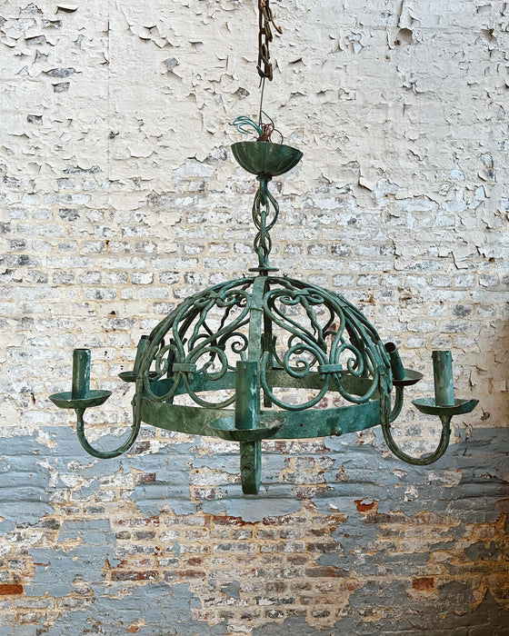 Wrought iron chandelier