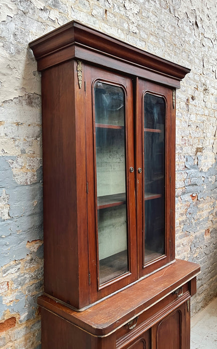 Beech display cabinet