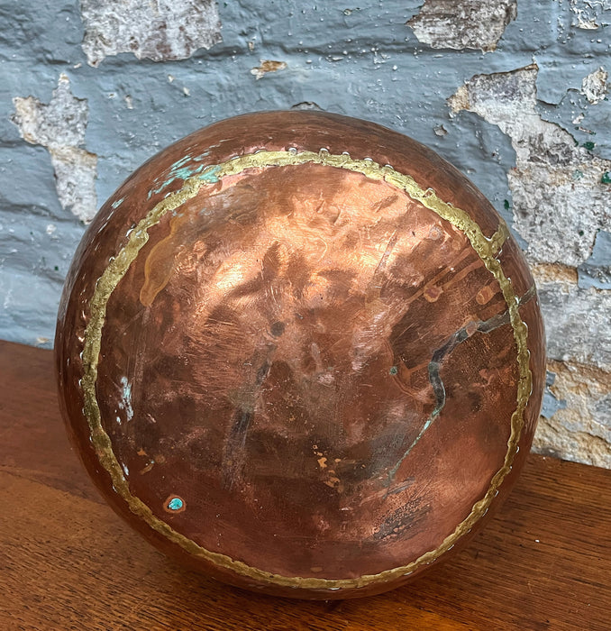 Copper cauldron