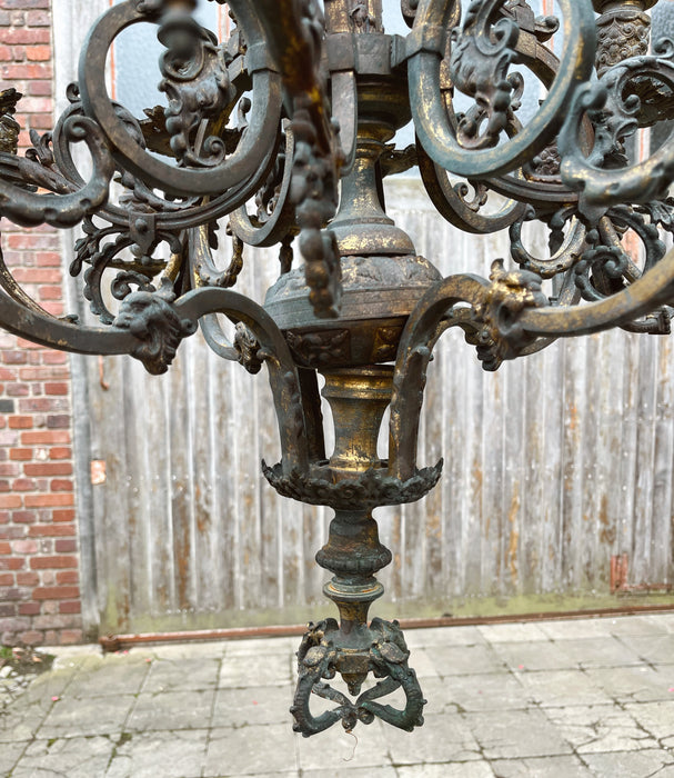 Bronze chandelier