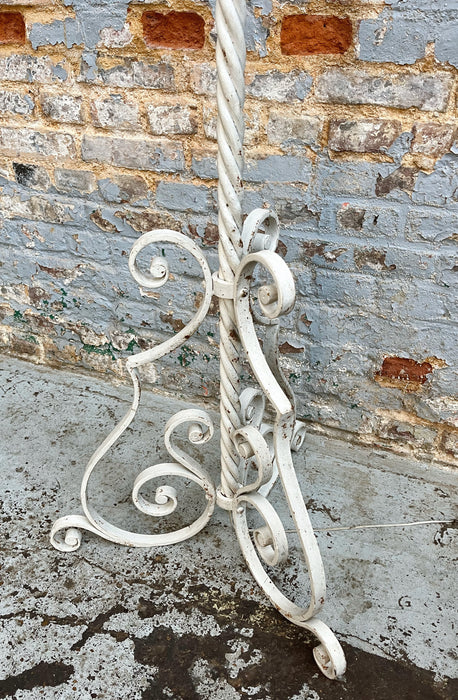 Wrought iron floor lamp