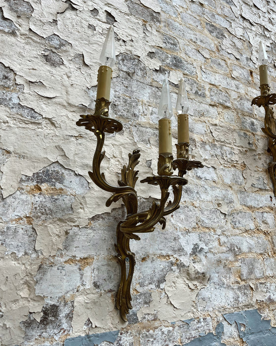 Bronze wall lights