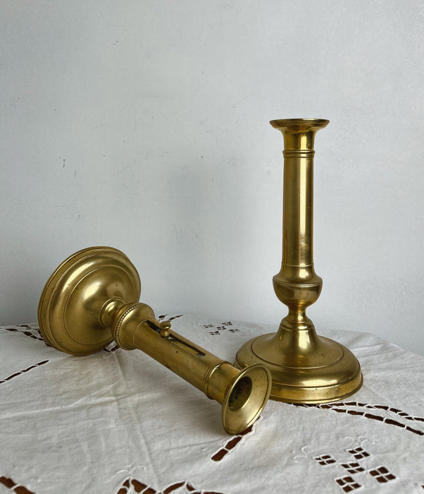 Brass candlesticks