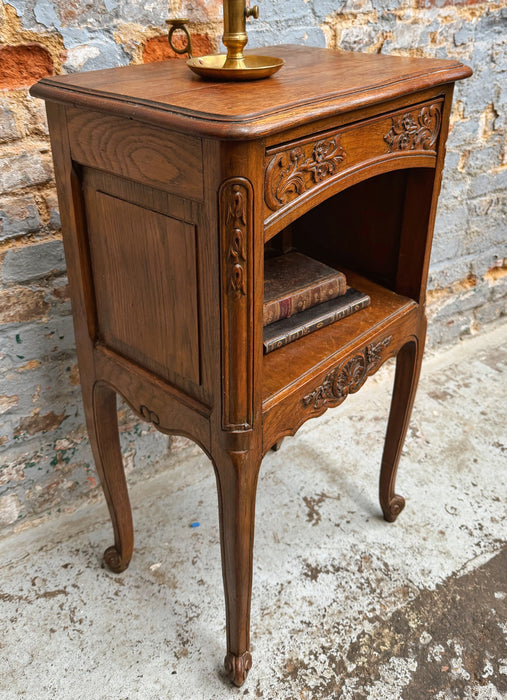 Neo-rustic bedside table