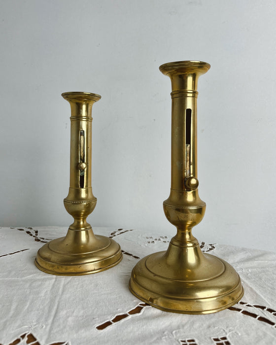 Brass candlesticks