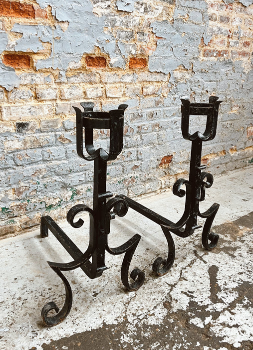 Pair of andirons