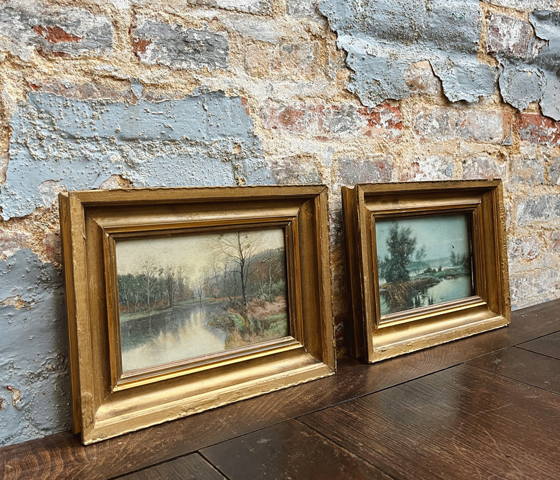 Two gilded frames