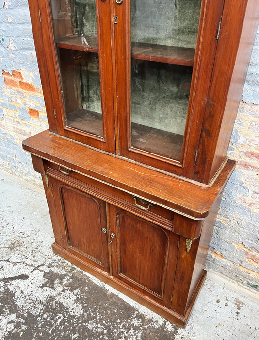 Beech display cabinet