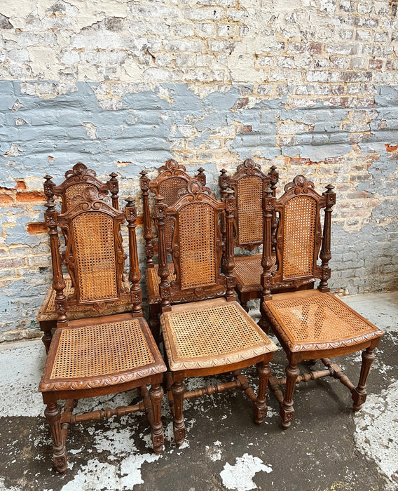 6 chaises Henri II