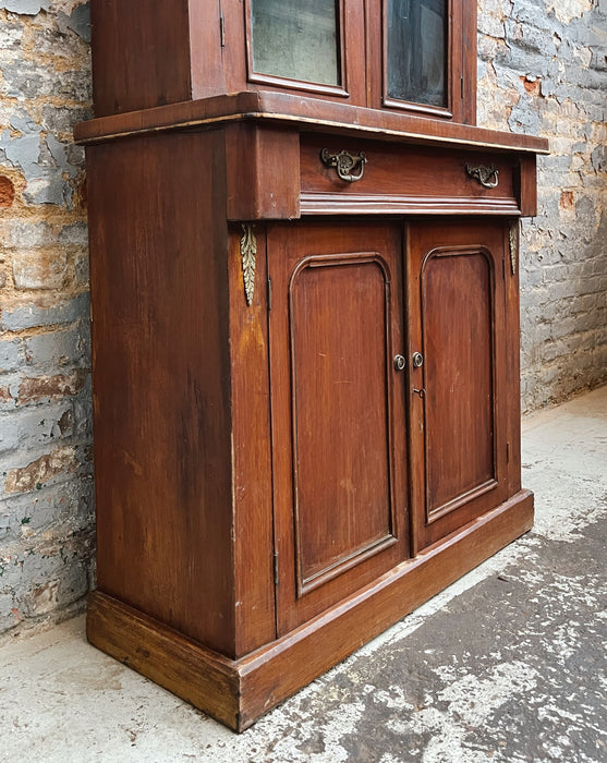 Beech display cabinet