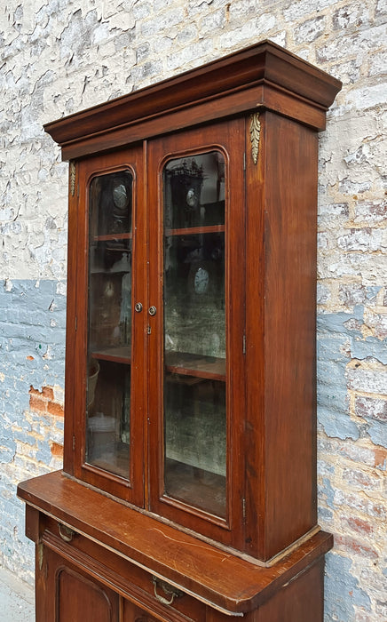 Beech display cabinet