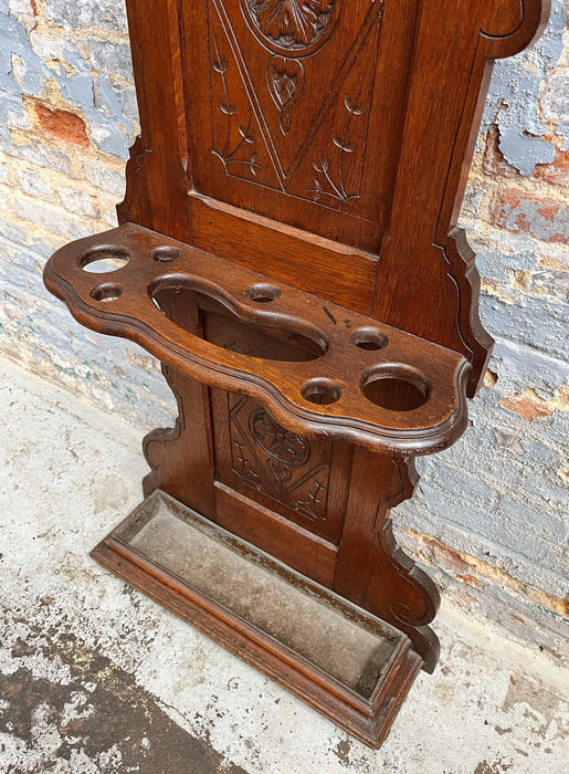 Oak coat rack