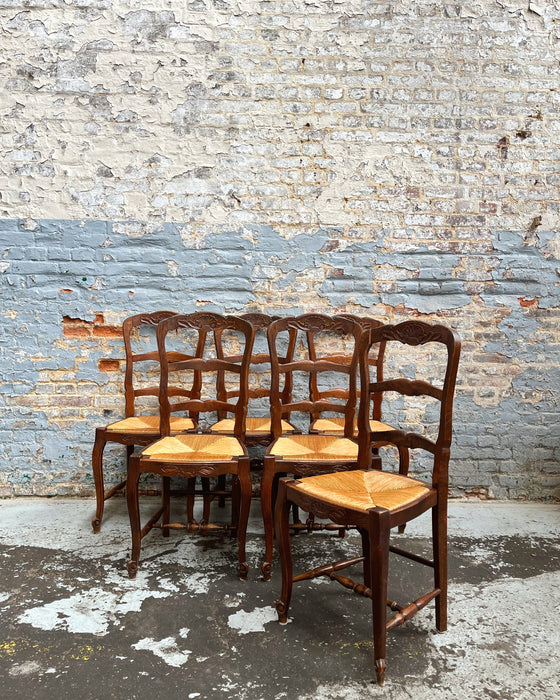 6 neo-rustic chairs