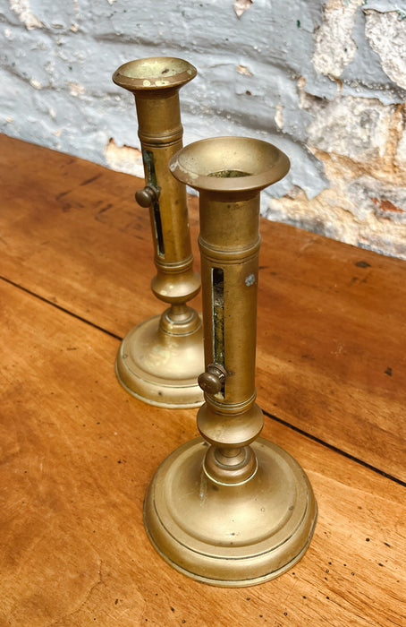 Brass candlesticks