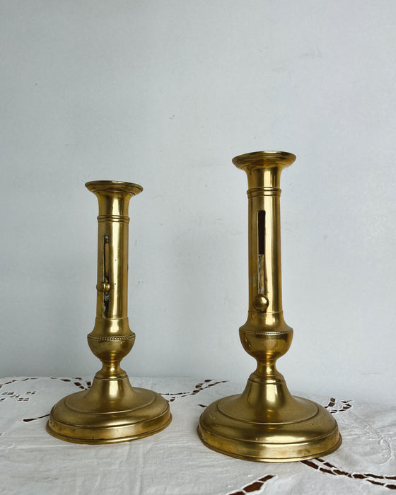 Brass candlesticks