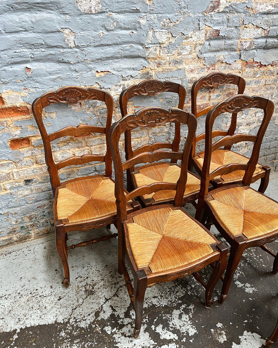 6 neo-rustic chairs