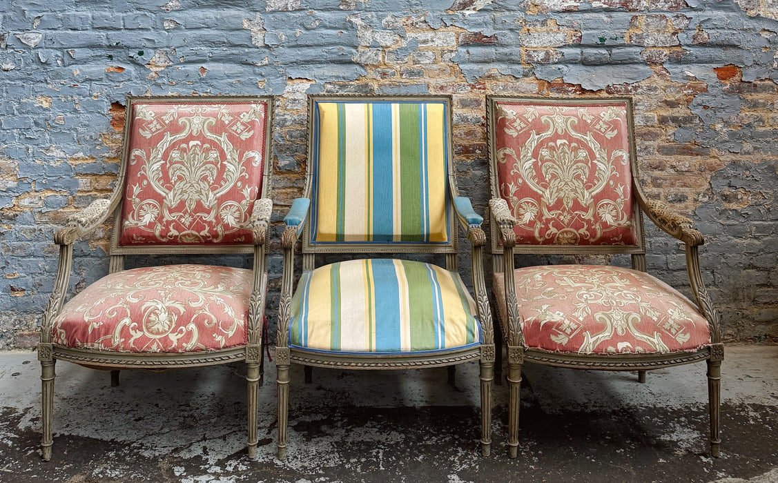Three armchairs