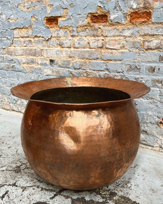 Copper cauldron