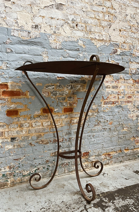 Wrought iron console