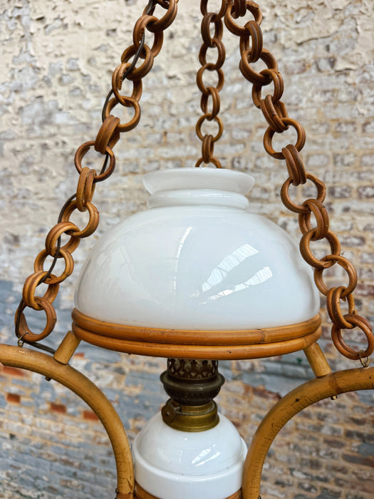 Lustre en rotin