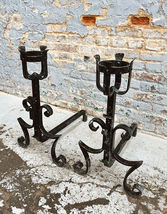 Pair of andirons