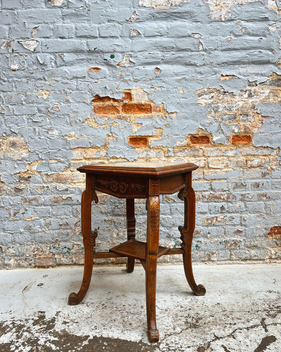 Walnut side table