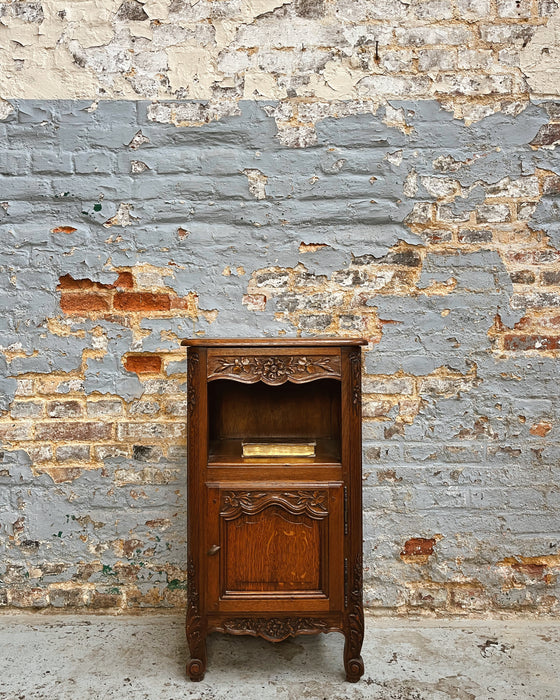 Neo-rustic bedside table