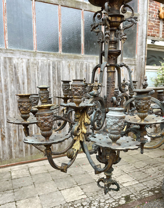 Bronze chandelier