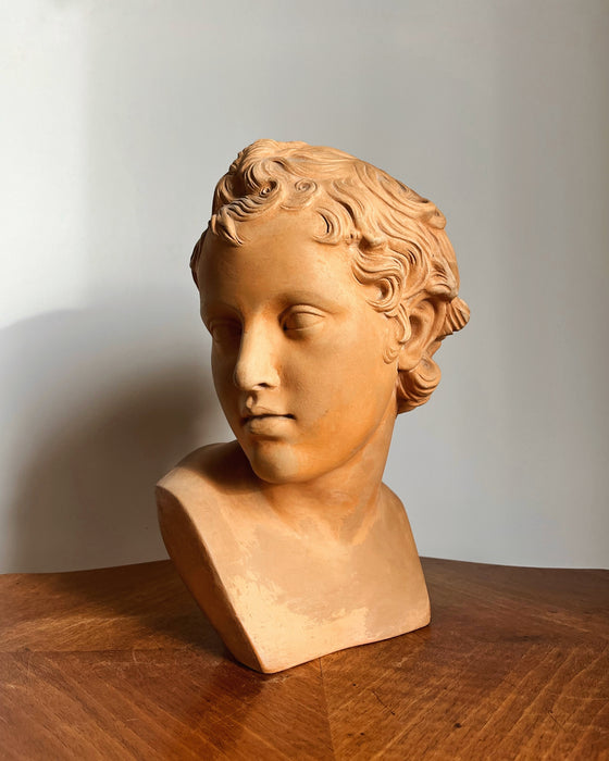 Buste en terre cuite