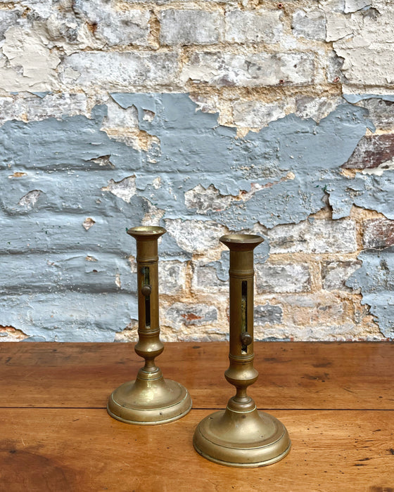 Brass candlesticks