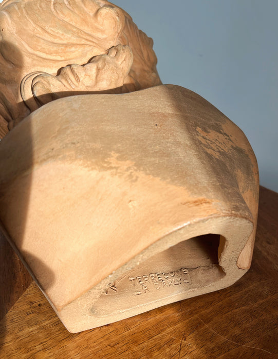 Buste en terre cuite